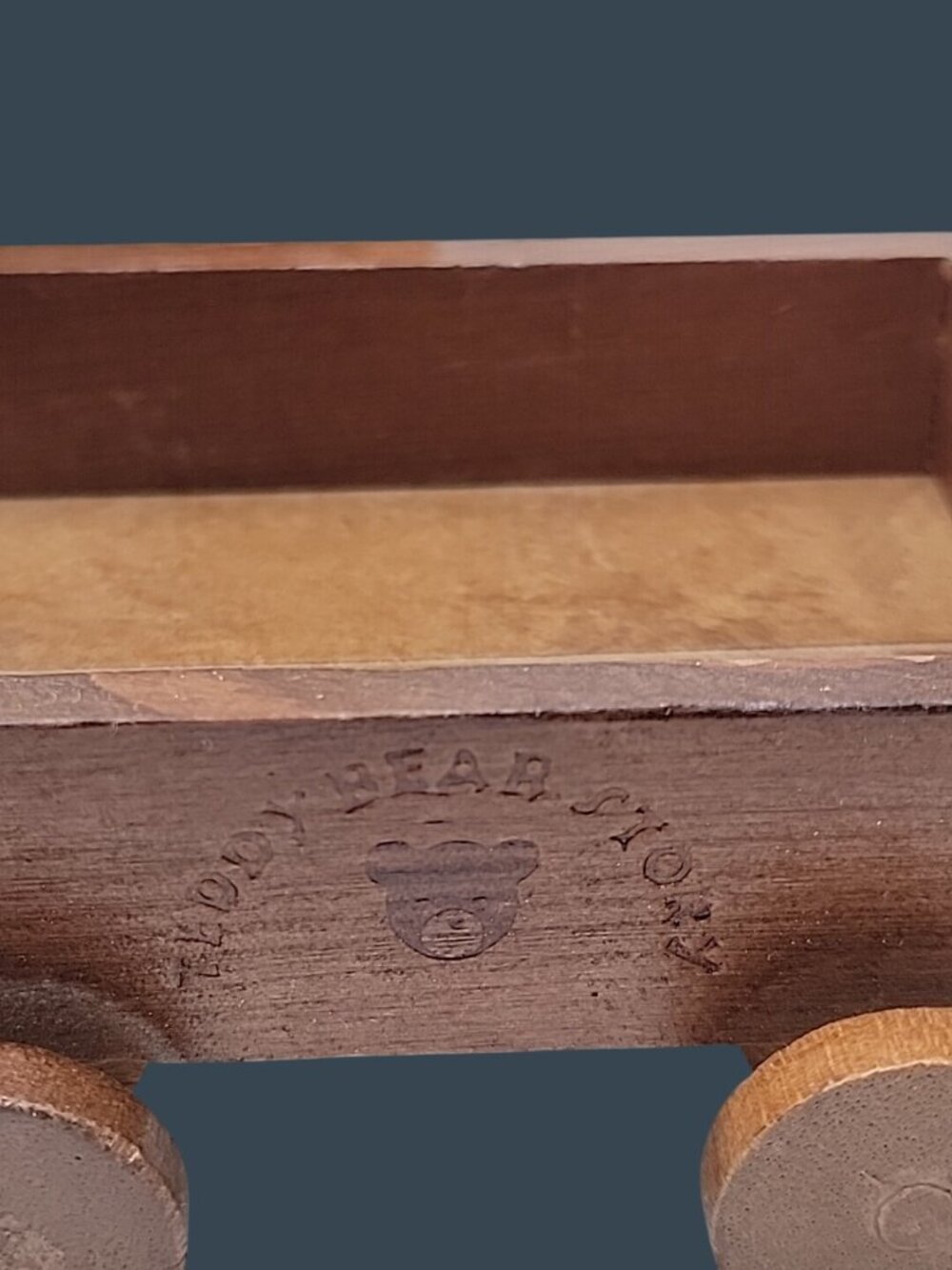 Vintage 1980s Teddy Bear Story Wooden Wagon w/ Original Box #19078 1:12 Scale - Picture 2 of 8